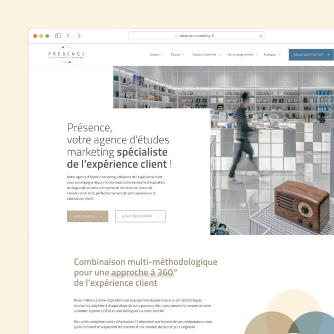 Site vitrine sur-mesure grâce à WordPress